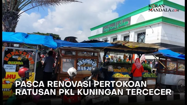 pedagang kaki lima pasca renovasi pusat pertokoan