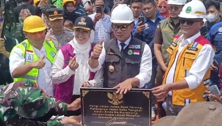 Ridwan Kamil Resmikan Tahap Kedua Pembangunan Jembatan Walahar Karawang