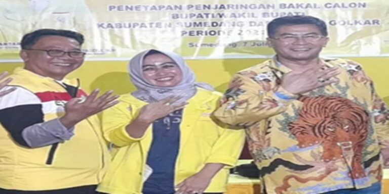 Jadi Balon Bupati dan Wabup Sumedang 2024, Erwan Setiawan dan Taufik Gunawansyah Sepakat Menangkan Golkar