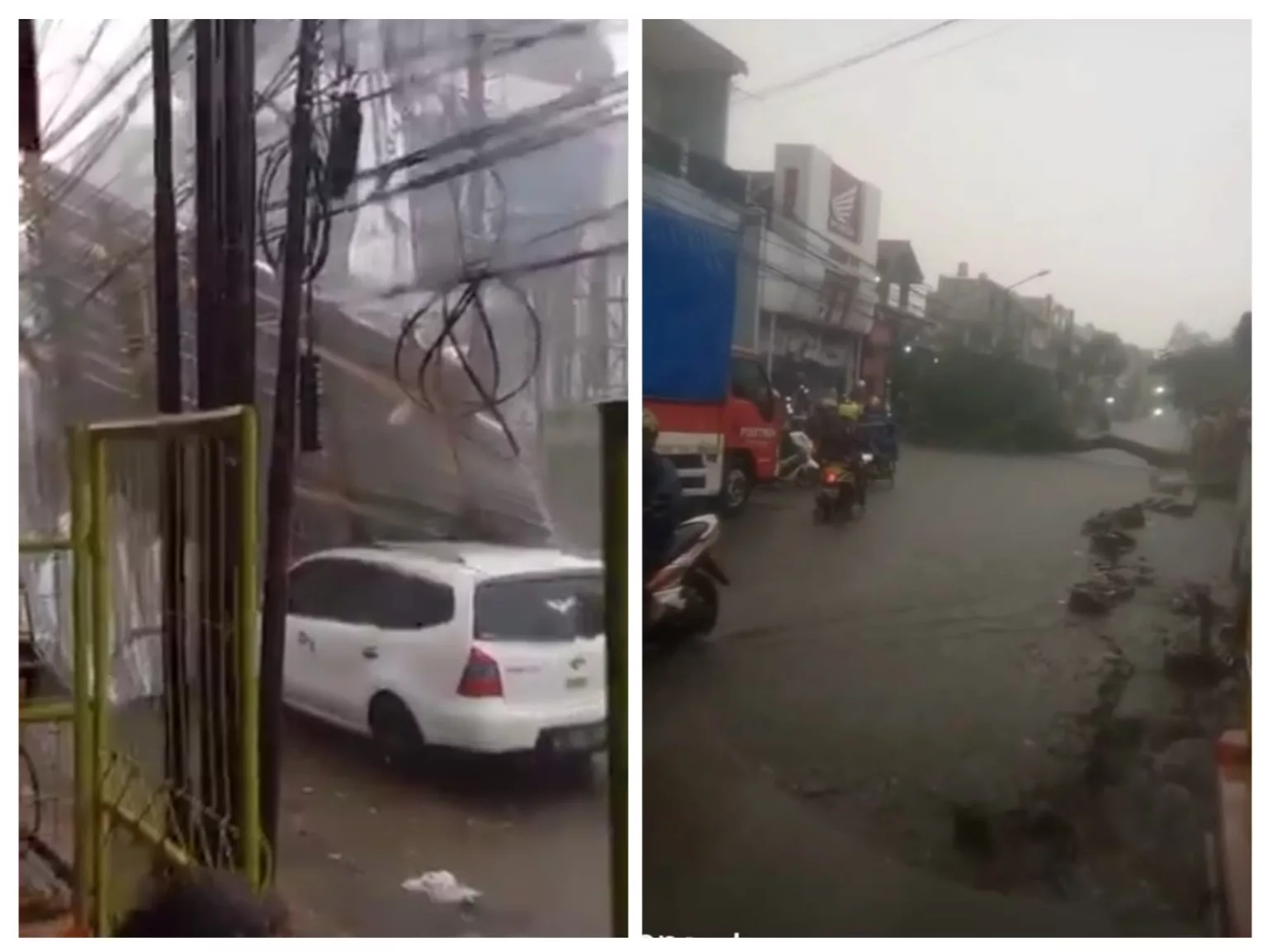 Usai Rancaekek, Angin Kencang Terjang Majalaya Kabupaten Bandung