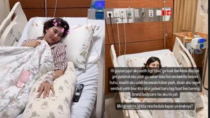 Syahnaz Sadiqah Terkena DBD, Langsung dibawa ke Rumah Sakit