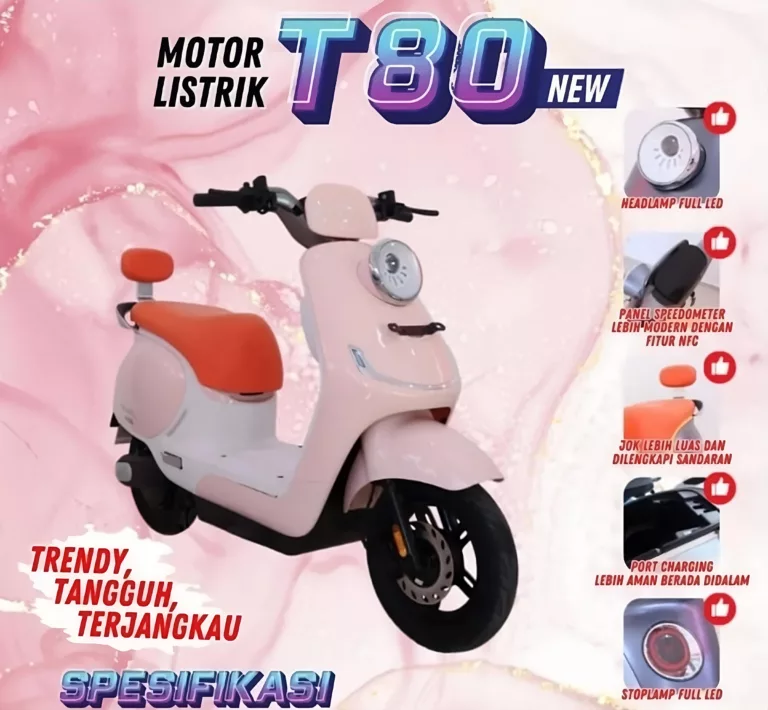 Intip Harga Uwinfly T80, Motor Listrik Terbaru Jarak Tempuh 55 Km Kecepatan 50 Km per Jam