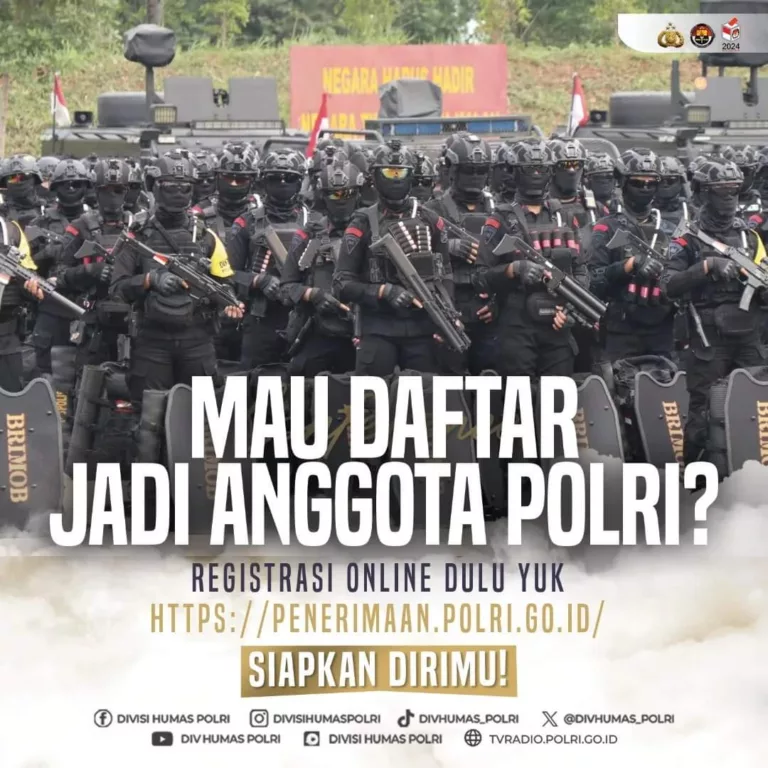 Penerimaan Polri Akpol, Bintara, Tamtama 2024 Dibuka, Simak Syarat dan Alur Pendaftaran