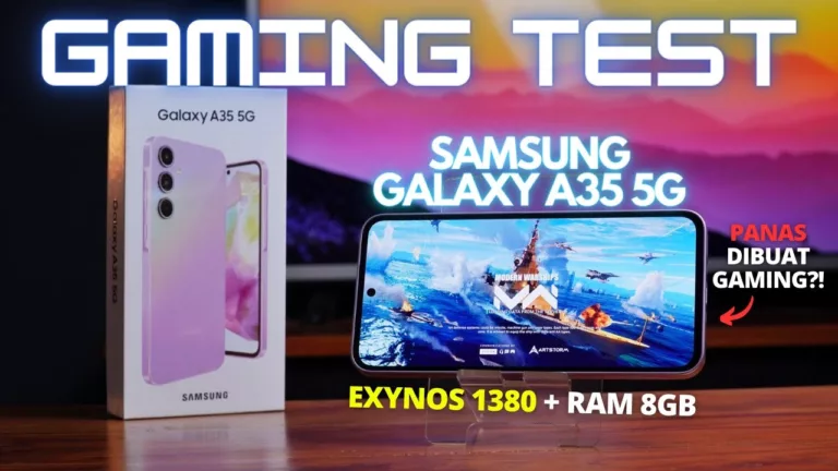 Review Gaming Test dengan Samsung A35 5G, Chipset Exynos Harga Rp5 Juta