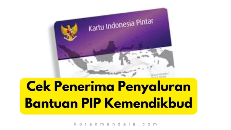 Cair hingga Rp1,8 Juta, BLT PIP Cair April 2024 Segera Login Pakai HP pip.kemdikbud.go.id