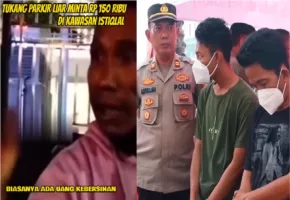 Polisi Tangkap 2 Tukang Parkir Liar di Masjid Istiqlal yang Patok Tarif Rp150 Ribu, Instagram @lensaindonesiartv