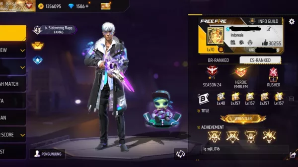 10 Akun FF Sultan Gratis Hari Ini 26 Agustus 2024, Temukan Skin SG2 Evo Starling