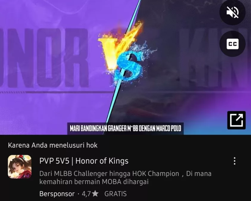 Honor Of Kings vs Mobile legend