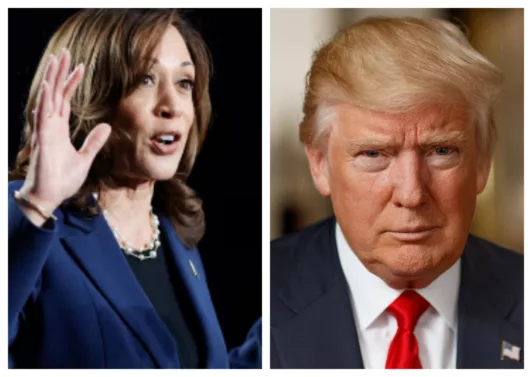 Donald Trump dan Kamala Harris