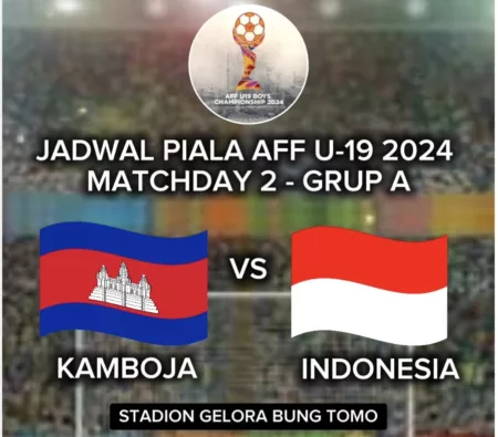 Timnas Indonesia Vs Kamboja Piala AFF U-19 2024 (Youtube/86 Sports)