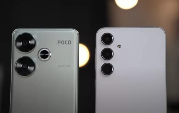 Perbandingan smartphone Samsung A55 dan Poco F6 (Youtube/ Youtuber Cupu)
