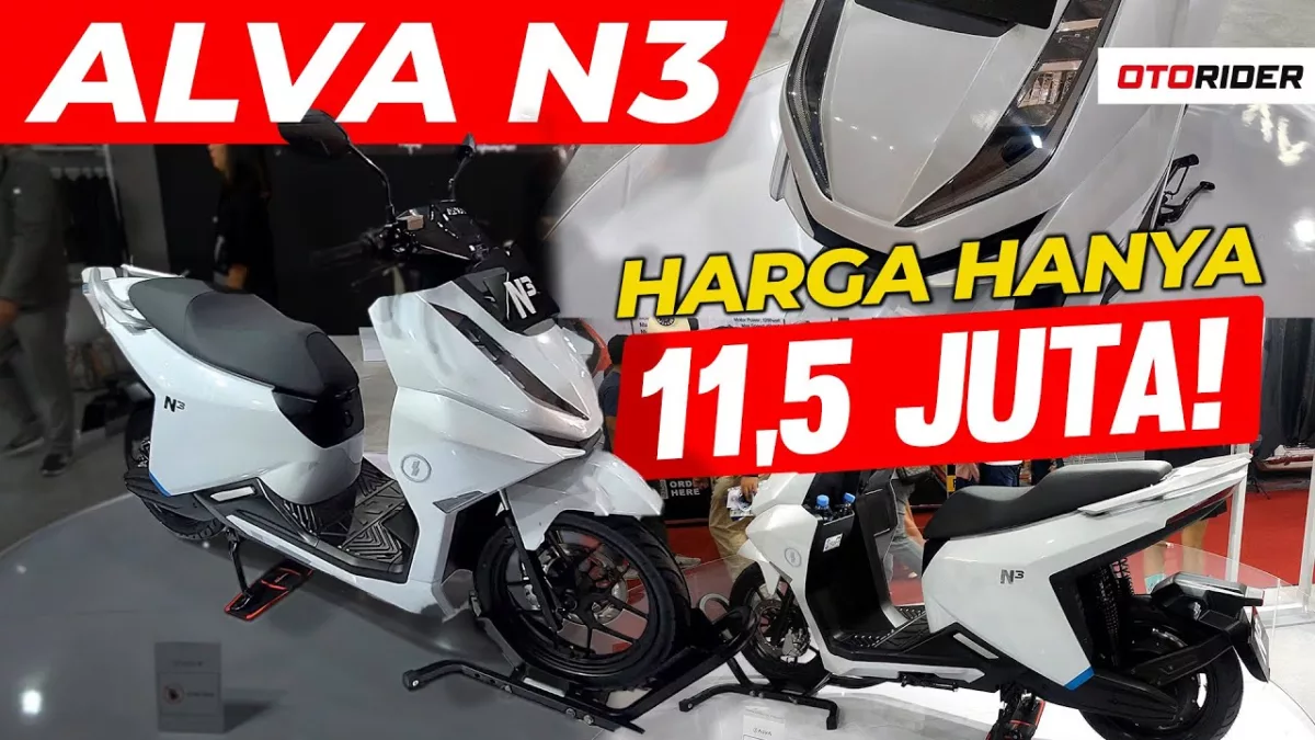 Review Lengkap Motor Listrik Alva N3 Bertenaga 3000 Watt Handal untuk Perjalanan Hingga 140 Km, Harganya Murah Meriah!