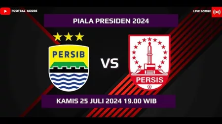 Skor Akhir Persib 0-1 Persis Solo Piala Presiden 2024 (Youtube/ Score888)