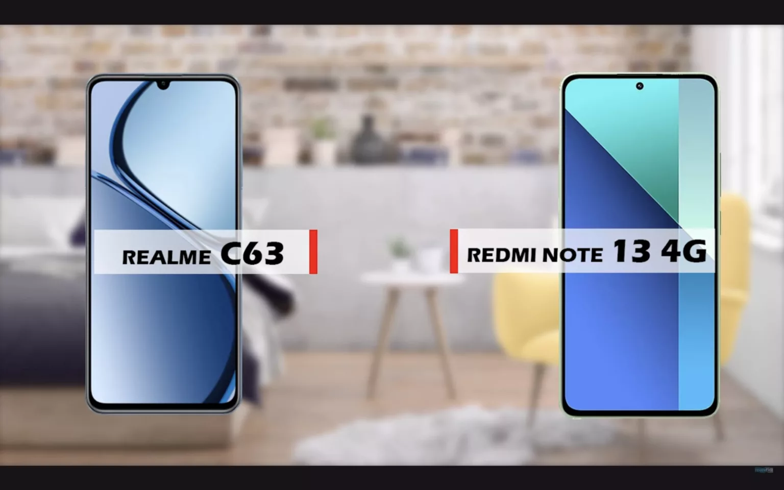 Perbandingan Smartphone Realme C63 4G dan Redmi Note 13 4G (Youtube/reviewFira)