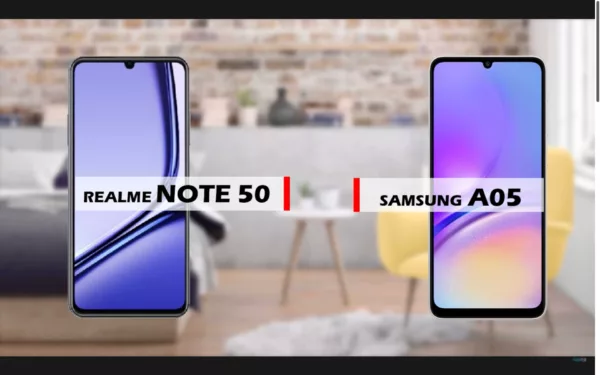 Perbandingan smartphone entry-level Realme Note 50 4G vs Samsung A05 4G (Youtube/reviewFira)