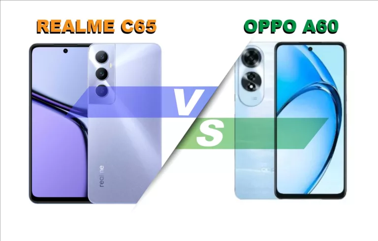 Perbandingan Lengkap spesifikasi smartphone Realme C65 vs Oppo A60