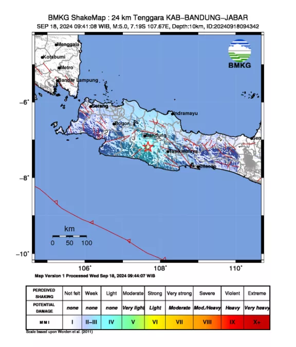 Asal Usul Guncangan BNPB Ungkap Sumber Sebenarnya Gempa Bandung 2024