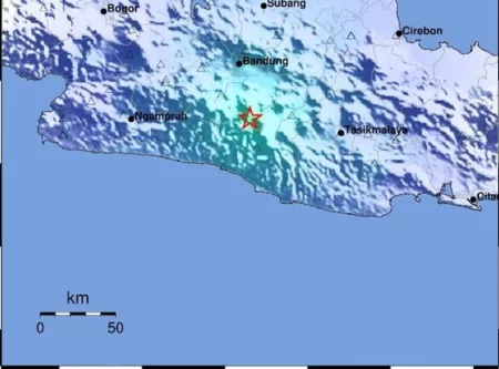 Gempa bumi magnitudo 5,0