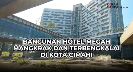 Hotel mewah terbengkalai di wilayah Cimahi.