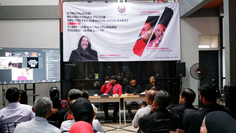 Ono Surono Instruksikan Seluruh Kader Partai dan Relawan Bergerak Menangkan Jeje-Ronal