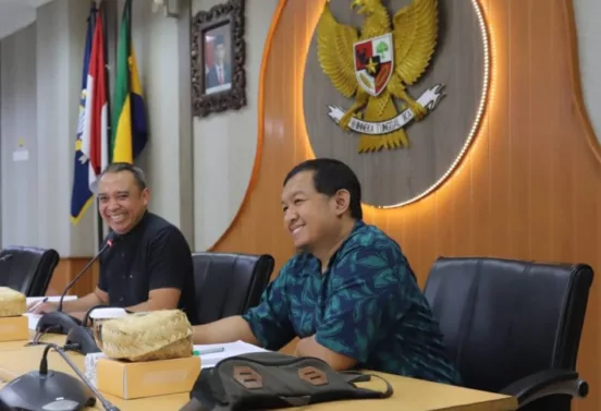 Yudi Cahyadi dan Rizal Khairul Pimpinan Pansus Tatib DPRD Kota Bandung