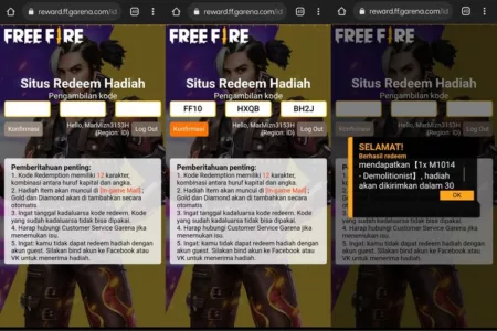 Kode Redeem Free Fire (FF) Tanpa Syarat 24 September 2024