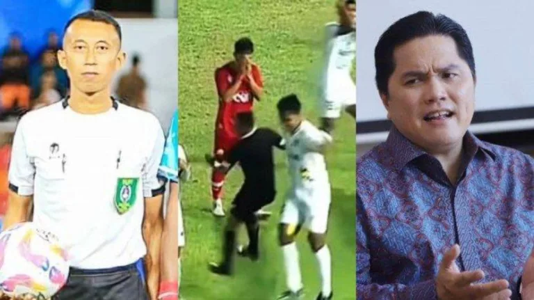 Erick Thohir Kirim Wasit Liga 1 Terbaik ke Semifinal Sepakbola PON 2024 Usai Insiden Imbas Bogem