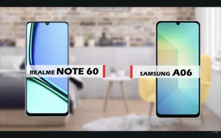 Perbandingan Samsung A06 4G vs Realme Note 60 4G (Youtube/reviewFira)