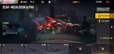 Bagi-Bagi 15 Akun Sultan Gratis ( FF) Skin Evo Gun SCAR - MEGALADON ALPHA 19 September 2024