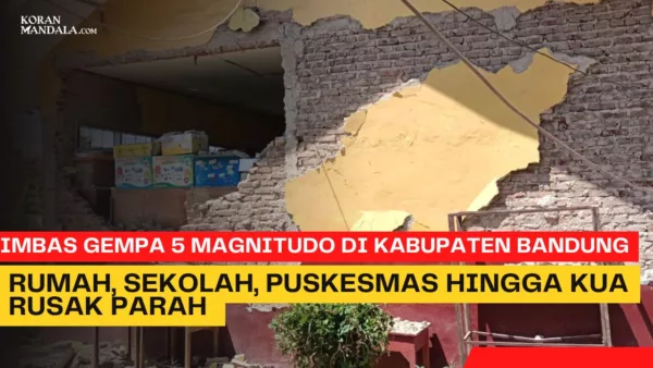 Gempa bumi 5 magnitudo guncang Kabupaten Bandung.