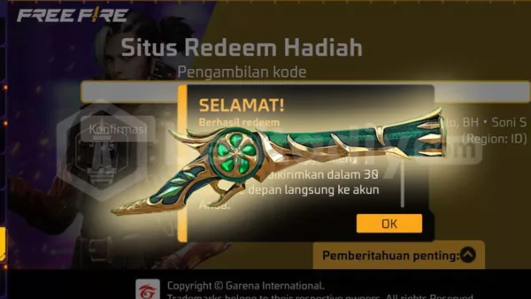 Update Setiap Hari! Kode Redeem FF Masih Aktif Hari Ini, 27 September 2024