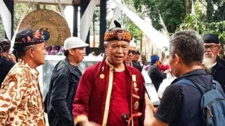 Mantan Kapolda Jawa Barat, Anton Charliyan di Lokasi Peringatan Gong Perdamaian Dunia, Karang Kamulyan