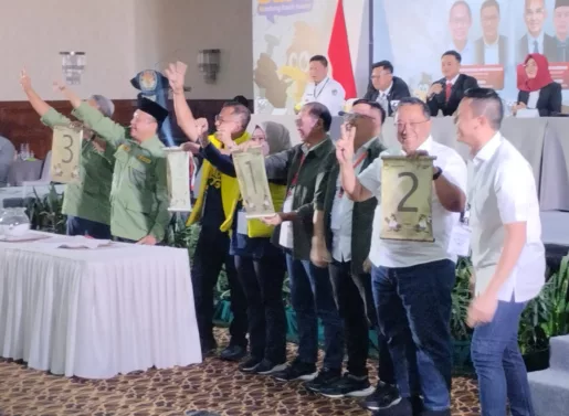 Pengundian Nomor Urut Paslon Pilwalkot Bandung 2024