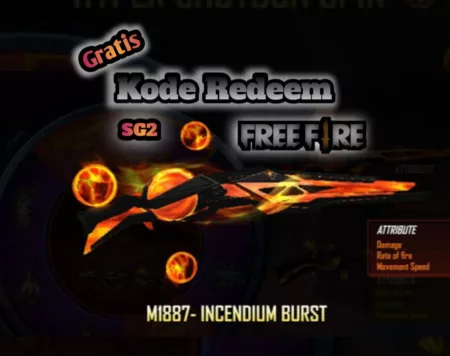 Kode Redeem FF Skin SG2 Incendium Burst