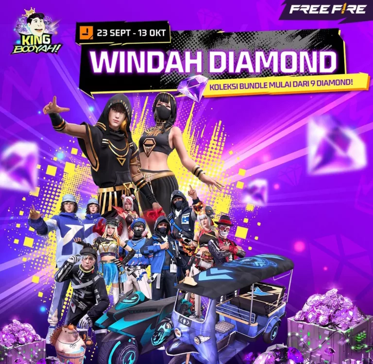 Kode Redeem FF Windah Diamond Ungu