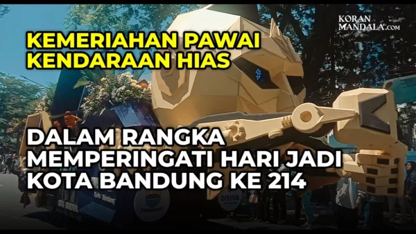 Pawai Kendaraan Hias Warnai Peringatan Hari Jadi Kota Bandung, Meriah!