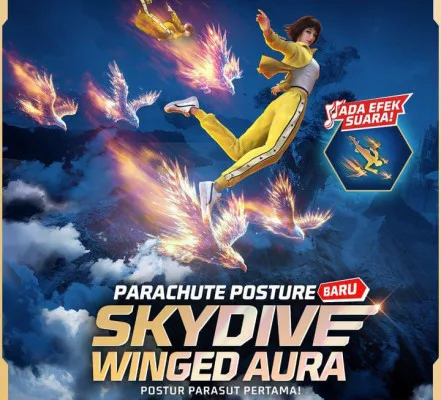 Kode Redeem Akun FF Hari Ini Jumat 20 September 2024, Klaim Efek Skydive Winged Aura Free Fire