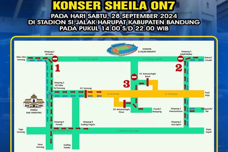 Sheila on 7 Konser di Bandung Hari Ini, Simak Rute dan Pengalihan Lalu Lintas