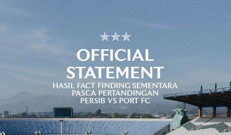 Hasil Sementara Dugaan Intimidasi Terhadap Bobotoh Persib