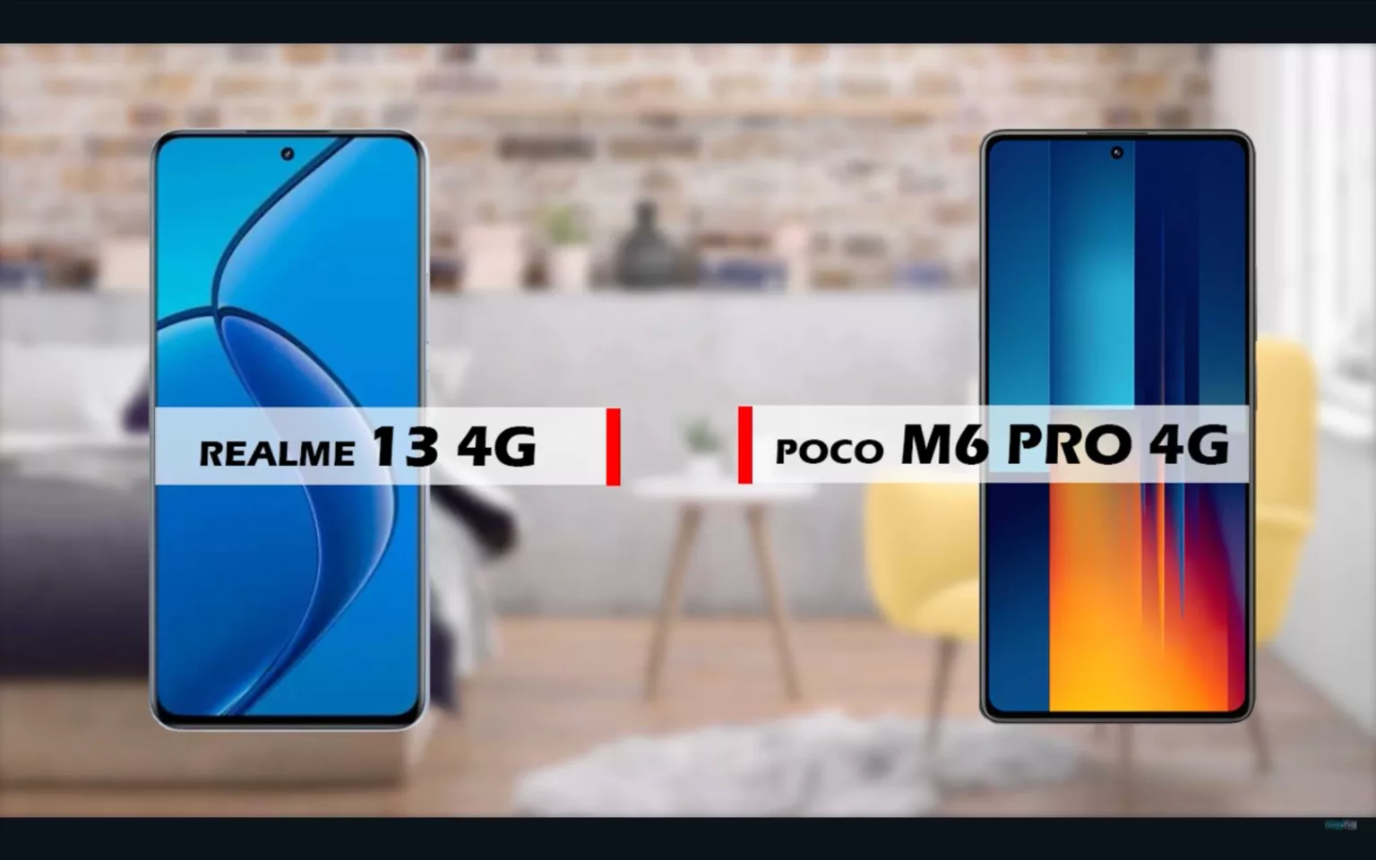 Perbandingan Lengkap Spesifikasi dan Performa Smartphone Realme 13 4G vs Poco M6 Pro 4G (Youtube/reviewFira)