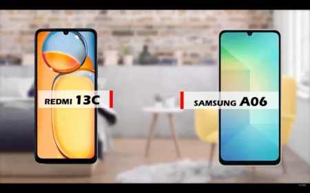 Perbandingan Smartphone Xiaomi Redmi 13C vs Samsung Galaxy A06 (Youtube/reviewFira)