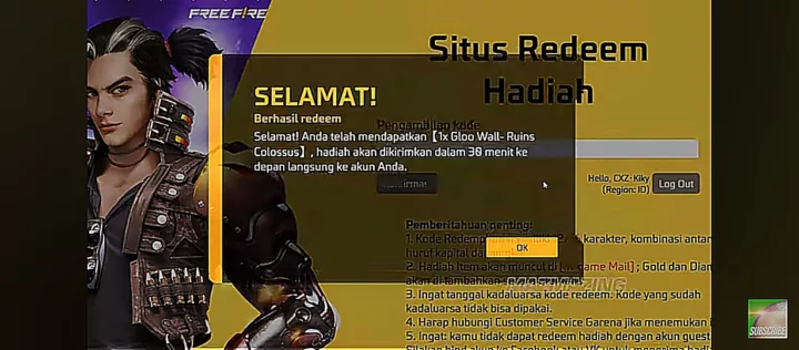 Langka dan Eksklusif ! 11 Kode Redeem FF Hari Ini Minggu 27 Oktober 2024, Spesial Gloo Wall Old