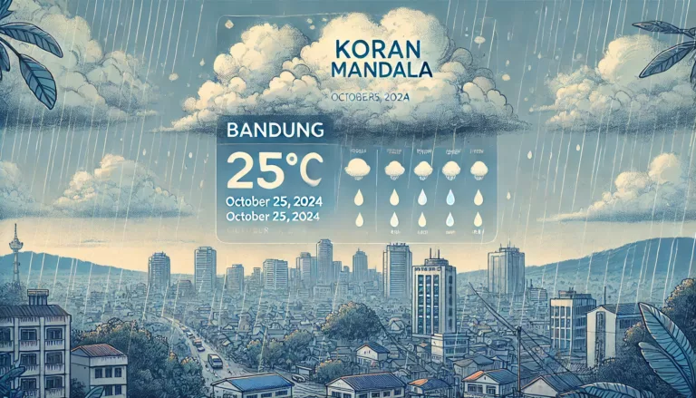 Cuaca Bandung 25 Oktober 2024: Waspada Berawan Tebal dan Hujan Ringan