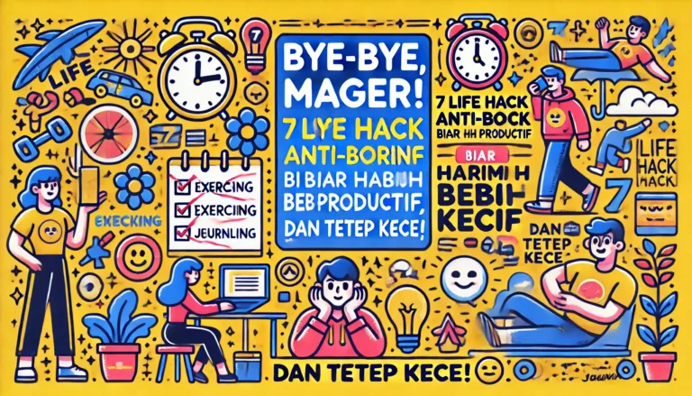 Bye-bye, Mager! 7 Life Hack Anti-Boring Biar Harimu Lebih Produktif (dan Tetep Kece)!