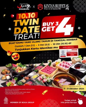  Daftar Terlengkap Puluhan Promo 10.10 Makanan Hari Ini - KINTAN BUFET