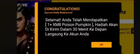 Kode Redeem FF Hari Ini Minggu 13 Oktober 2024, Dapatkan Poison Pumpkin XM8 dan Incubator Vouncher