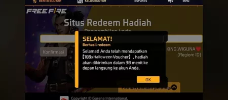 YPPA ! Kode Redeem FF Hari Ini 26 Oktober Edisi Halloween: Dapatkan Hadiah Spesial Sekarang