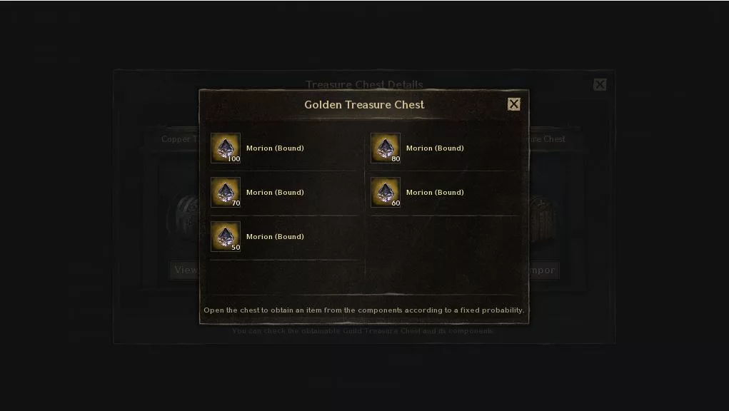 Guild Chest Gold Night Crows