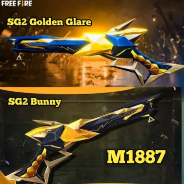 Akun FF Sultan Gratis M1887 SG2 Golden Glare Dan SG2 Bunny