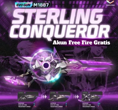 Akun FF Sultan Gratis SG2 Sterling Conqueror